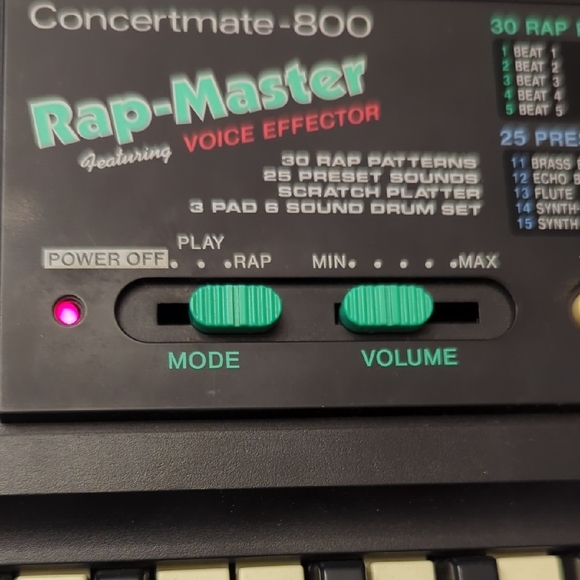 800 Rap Master Keyboard - White and Purple - Picture 3 of 7